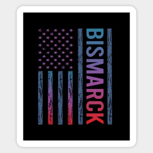 Blue Red Flag - Bismarck Sticker